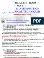 Module 1 - Introduction To Numerical Techniques