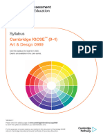 Syllabus: Cambridge IGCSE (9-1) Art & Design 0989