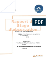 Rapport de Stage ADRIA