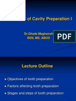 Lecture 3, Principles of Cavity Preparation I