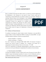 MMC - Chapitre IV - Loi de Comportement