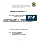 Tesis para Optar Al Grado de Maestra en Salud Ocupacional