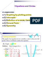 1.2 Graphs of Equations and Circles