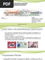 Propiedades Fisicas y Mecanicas de Los Materiales Dentales