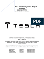 Fundamentals of Marketing - Tesla Marketing Plan Report