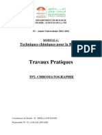 TP2 - Techniques Chimiques Pour La Biologie - 2021-2022