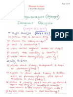 Pharmacovigilance 8th Semester Important Question