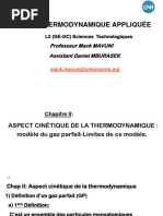 Chap II Aspect Cinétique de La Thermodynamique