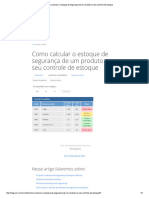 Como Calcular o Estoque de Segurança de Um Produto No Seu Controle de Estoque