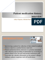 Patient Medication History Interview