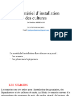 III Matériel D'installation Des Cultures Et de Récolte