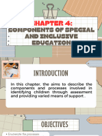 CHAPTER 4 Components of Special and Inclusive Education