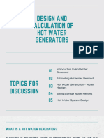 Design and Calculation of Hot Water Generators