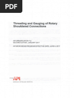 API Spec 7-2 Threading Ang Gauging of Rotary Shouldered Connections