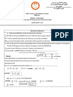 Correction Des Deux Examens de SN Et SR. A.U. 2019-2020