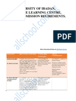 UI Distance Learning Center Admission Requirement