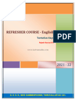 7 TH STD Refresher Course Keys