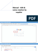 SOP - ASN & Invoice Creation by Supplier