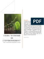 Cours Economie de L'environnement