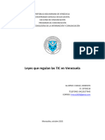 Leyes Que Regulan Las TIC en Venezuela