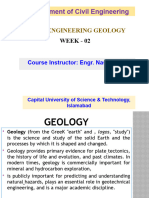 Week 02 - Geology Earth's Interior & Branches of Geology