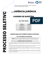 Caderno de Prova - Residencia Juridica