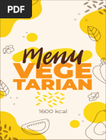 Menu Vegetarian 1600 Kkal