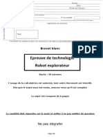 2021 - 2022 Sujet 1 DNB Blanc Robot Explorateur Aspirateur Élève