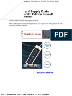 Full Download Operations and Supply Chain Management 8th Edition Russell Solutions Manual