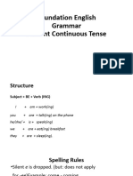 Present Continuous Slides