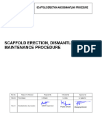 Scaffold Erection, Dismantling and Maintenance Safety Procedure