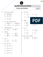 Vector and Calculus - DPP 06 (Of Lec 08) - Arjuna JEE Fastrack 2024