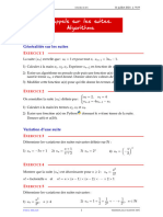 01 Exos Rappels Suites. Algorithme