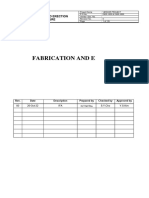 Fabrication and Erection Procedure
