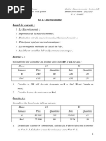 TD 1 Macroéconomie ENCG