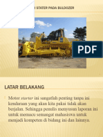 Perawatan Motor Starter Pada Buldozer