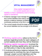 Working Capital Management