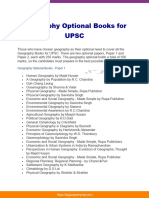 Geography Optional Books For Upsc 191661350828478