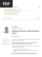 Settlement Options in Refurbishment Order ! - SAP Blogs