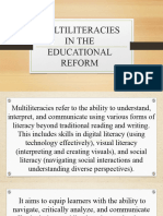 Multiliteracies in The Educational Reform