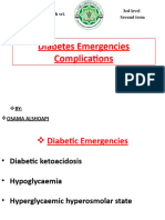 Diabetes Emergencies Complications