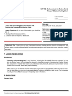 SAS#08-MAT 152 - Data Presentation and FDT