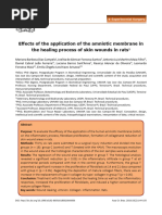 Effects of The Application of The Amniotic Membrane in The Healing Process of Skin Wounds in Rats