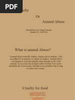 Animal Cruelty or Animal Abuse: Presentations By:ashmit Sharma Student I'd: 21091302