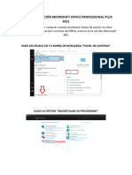 Guía Activación Office Pro Plus 2021