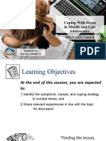 Q1 - Modules 7 and 8 Coping Mechanism in Middle and Late Adolescence Students