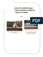 INDICES DE CALIDAD DE AGUA - ICA E INDICES BIOTICOS. Octubre 2021