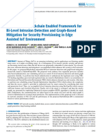 Hybrid Chain Blockchain Enabled Framework For Bi-Level Intrusion Detection and Graph-Based Mitigation For Security Provisioning in Edge Assisted IoT Environment