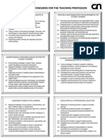 CA Standards For The Teaching Profession Chart