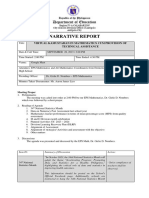 Narrative Report On Virtual Kamustahan in Mathematics Cum Provision of Technical Assistance